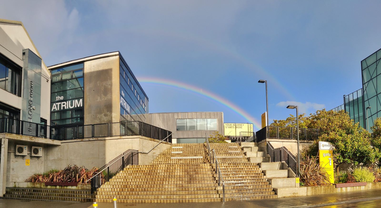 Two rainbows over Wintec - Photo Prasant Panchal