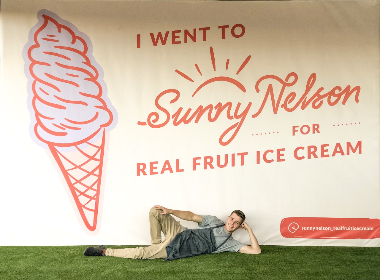 Wintec graduate Josh King is aiming to have the best ice-cream parlour in New Zealand